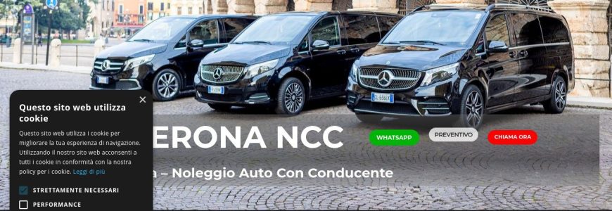 Auto con conducente a Verona davanti all’Arena